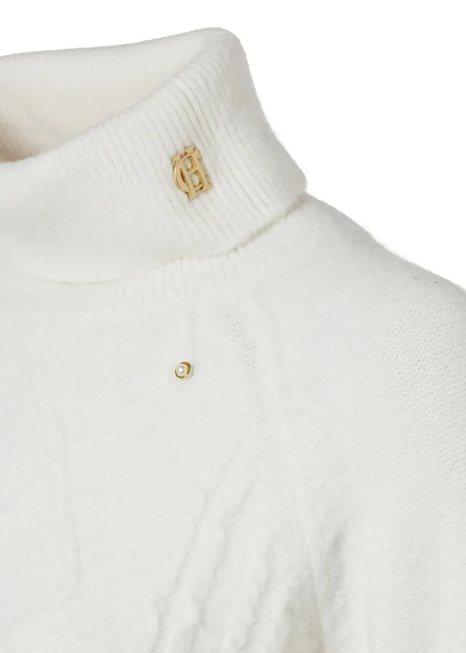 Women Harlow Roll Neck Knit Ecru Holland Cooper Knitwear Women Harlow Roll Neck Knit Ecru Holland Cooper Knitwear