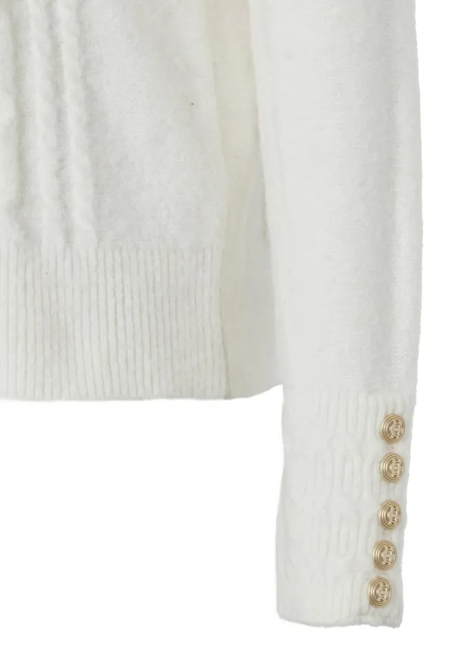 Women Harlow Roll Neck Knit Ecru Holland Cooper Knitwear Women Harlow Roll Neck Knit Ecru Holland Cooper Knitwear