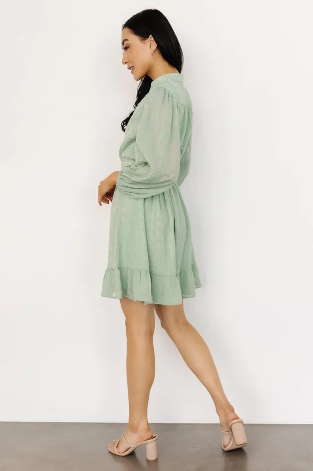 Women Harmony Embossed Dress Sage Baltic Born Short Dresses