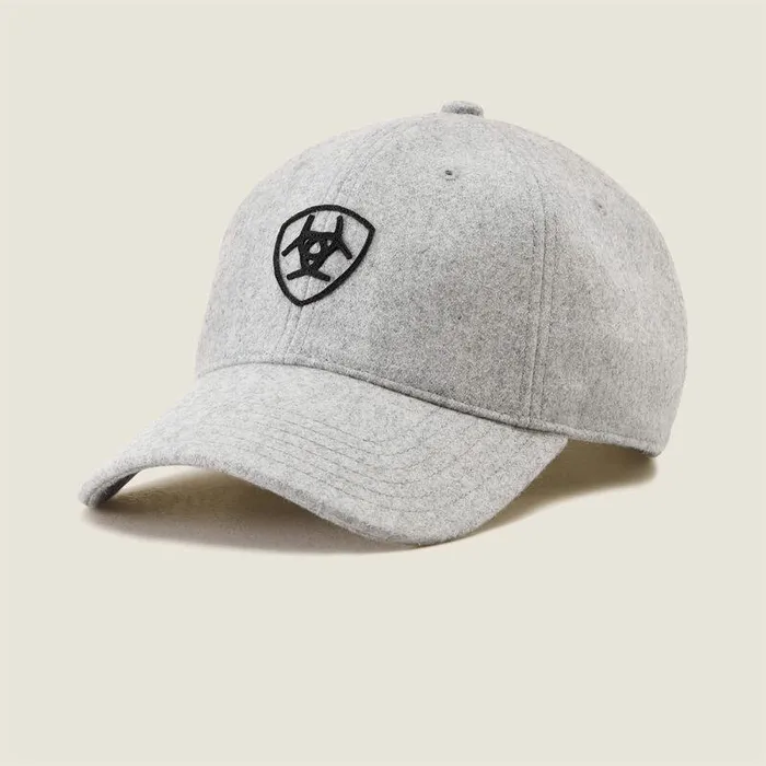 Women Hats and Caps Ariat Wool Country Cap Light Heather Grey