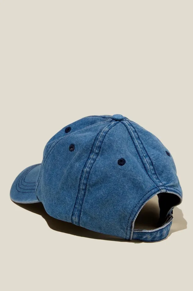 Women Hats Cotton On Classic Dad Cap Washed Denimoffshore Blue