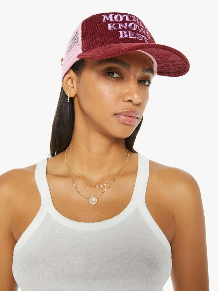 Women Hats Mother Denim The 104 Red lightpastel