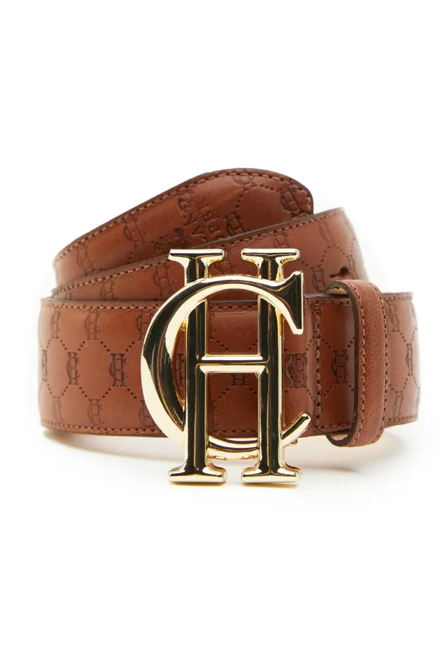 Women HC Classic Belt Tan Monogram Holland Cooper Belts