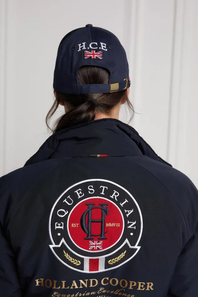 Women HC Equestrian Cap Ink Navy Holland Cooper Hats and Headbands