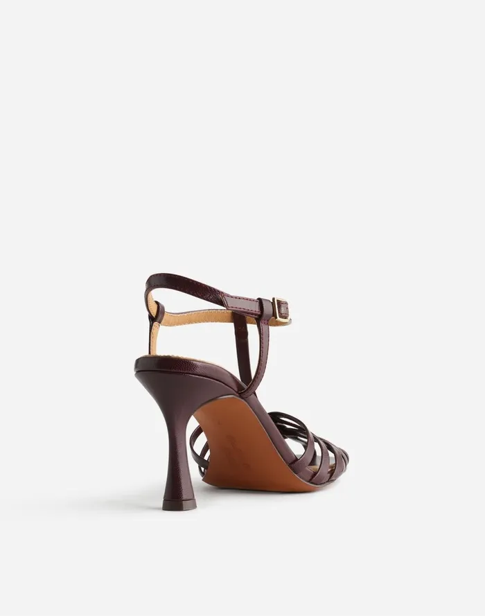 Women Heels Madewell The Milano Heeled Sandal Dark Plum
