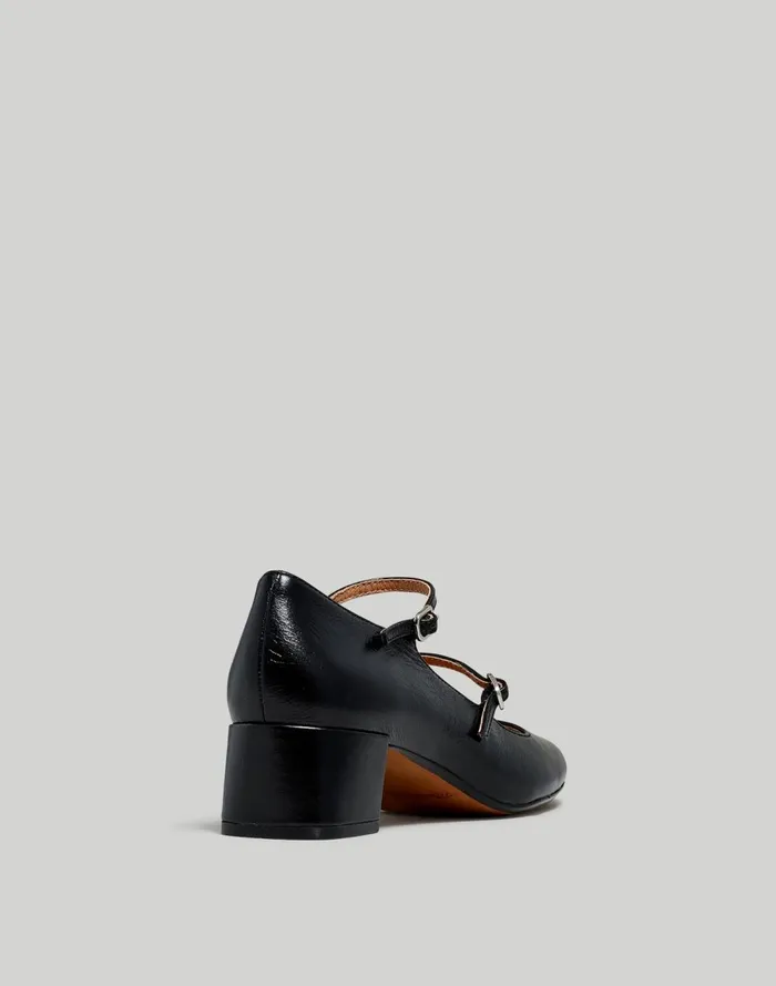 Women Heels Madewell The Nettie Heeled Mary Jane True Black