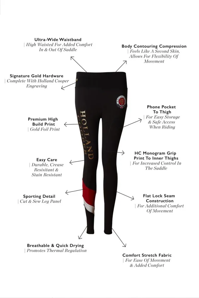 Women Heritage Legging Black Holland Cooper Leggings