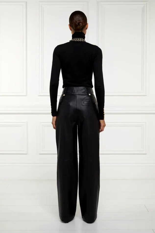 Women High Waisted Faux Leather Trouser Black Holland Cooper Trousers Women High Waisted Faux Leather Trouser Black Holland Cooper Trousers