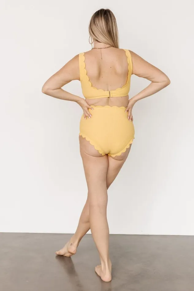 Women Honolulu High Waist Bikini Bottom Yellow Baltic Born Bikini