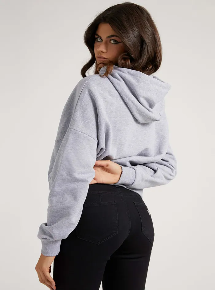 Women Hoodies GUESS Grey Graphic Icon Hoodie Jumper Women Hoodies GUESS Grey Graphic Icon Hoodie Jumper