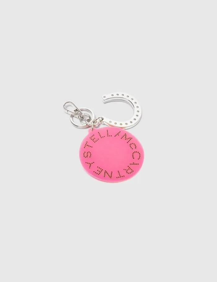 Women Horseshoe Logo Keychain Multicolour Stella McCartney Keyring And Charms Women Horseshoe Logo Keychain Multicolour Stella McCartney Keyring And Charms