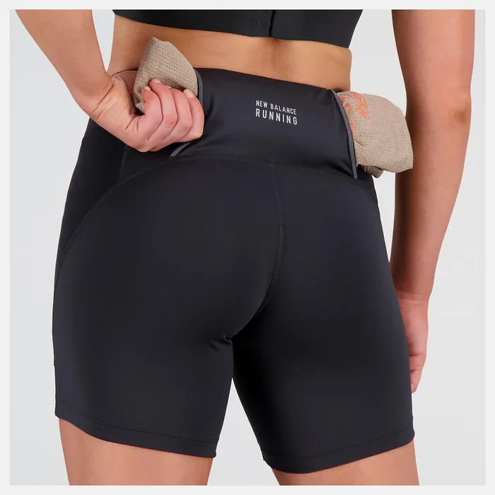 Women Impact Run Fitted Short Black New Balance Shorts