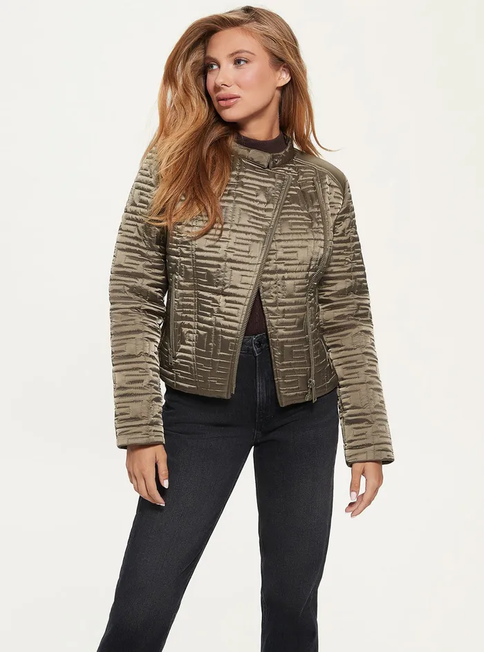 Women Jackets and Coats GUESS Green Marine Quilted Jacket
