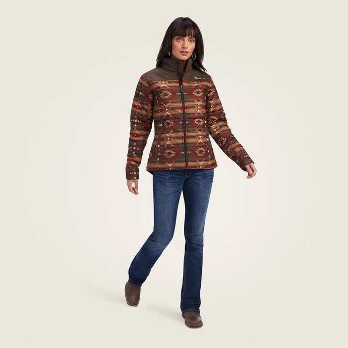 Women Jackets and Vests Ariat Crius Insulated Jacket Canyonlands Print Women Jackets and Vests Ariat Crius Insulated Jacket Canyonlands Print