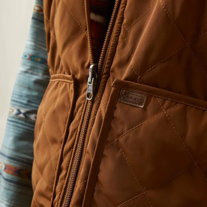 Women Jackets and Vests Ariat Dilon Chimayo Vest Chestnut Horse Women Jackets and Vests Ariat Dilon Chimayo Vest Chestnut Horse