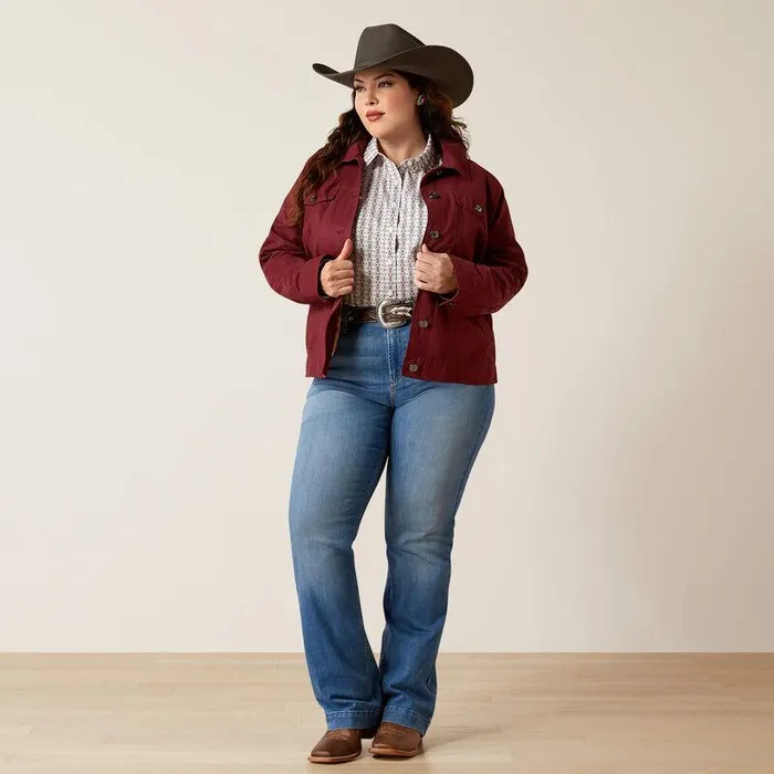 Women Jackets and Vests Ariat Grizzly Rancher Jacket Tawny Port