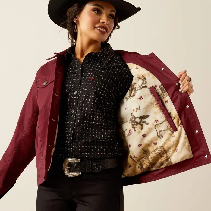 Women Jackets and Vests Ariat Grizzly Rancher Jacket Tawny Port