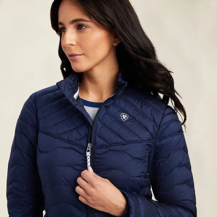 Women Jackets and Vests Ariat Ideal Down Jacket Navy Eclipse Women Jackets and Vests Ariat Ideal Down Jacket Navy Eclipse