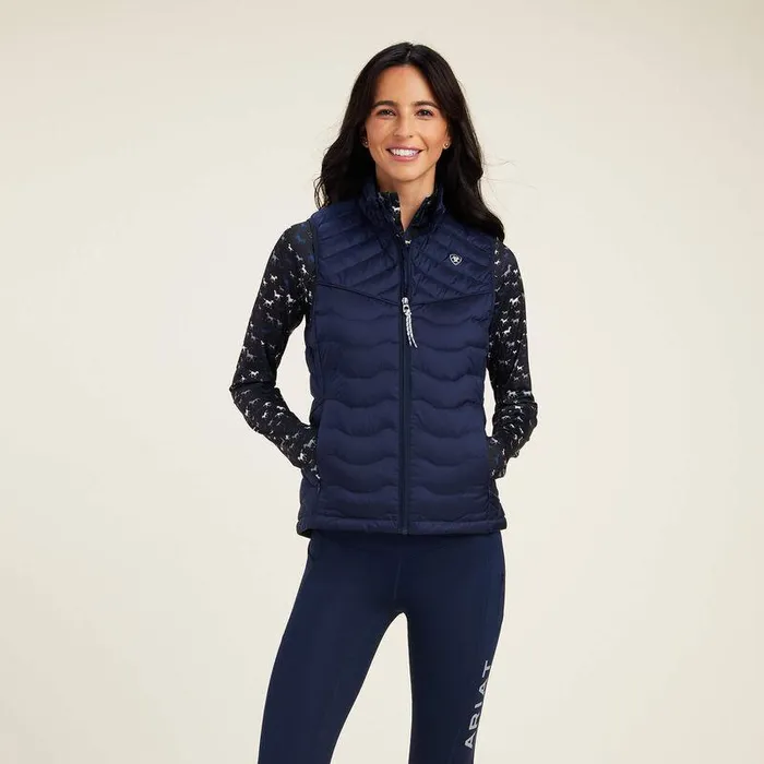 Women Jackets and Vests Ariat Ideal Down Vest Navy Eclipse