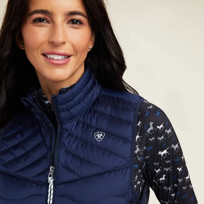Women Jackets and Vests Ariat Ideal Down Vest Navy Eclipse
