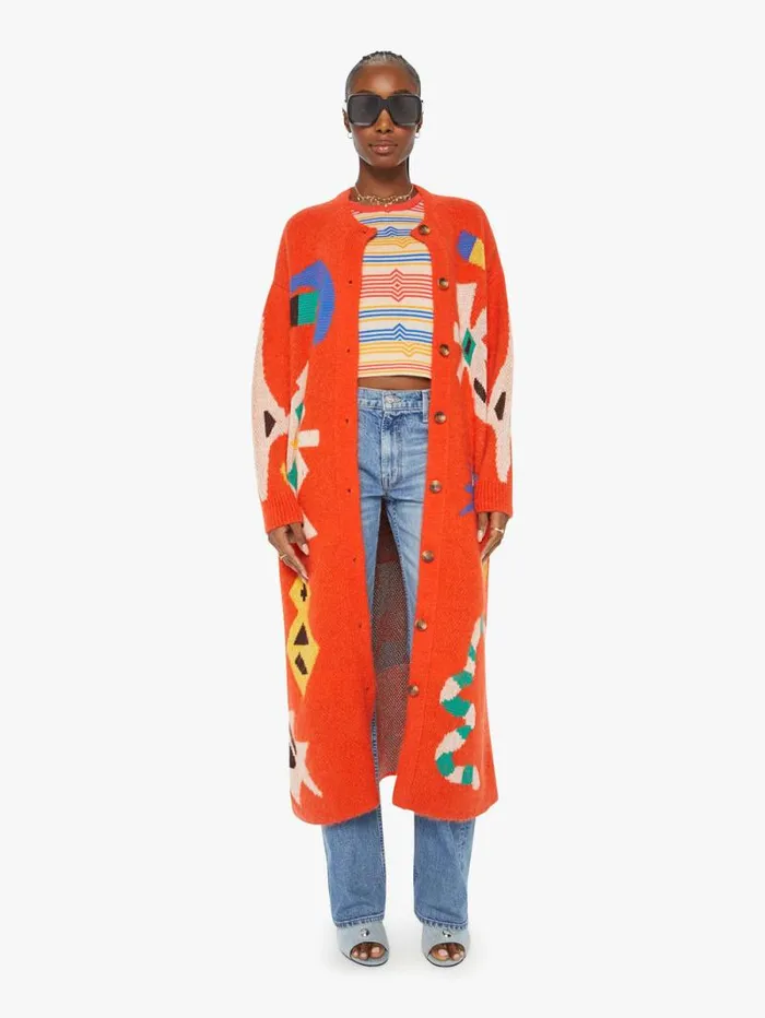 Women Jackets Mother Denim The Kick Up Dust Red