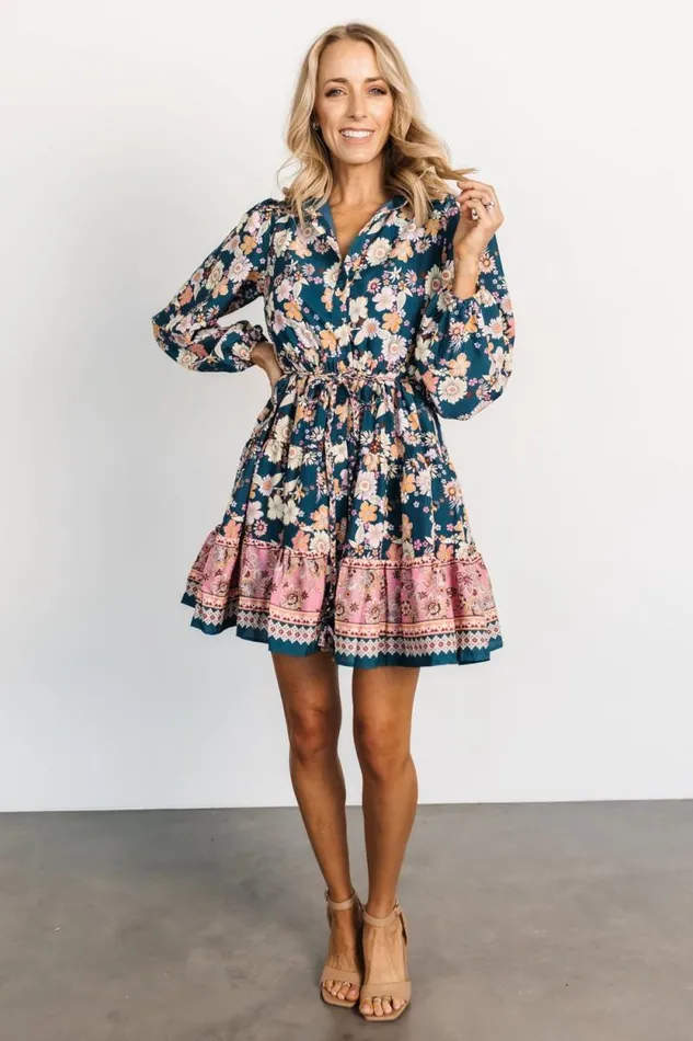 Women Jane Short Dress Jade Multi Baltic Born Short Dresses
