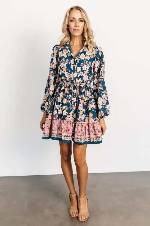 Women Jane Short Dress Jade Multi Baltic Born Short Dresses