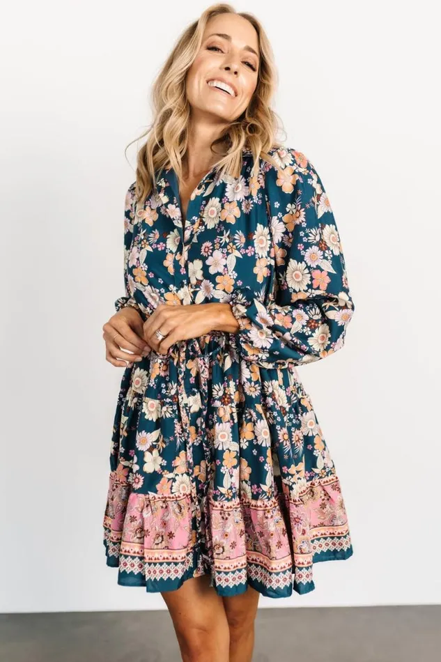 Women Jane Short Dress Jade Multi Baltic Born Short Dresses