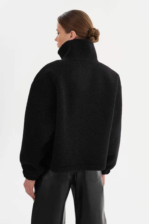 Women JAYNA Sherpa Jacket Black LAMARQUE Sherpa
