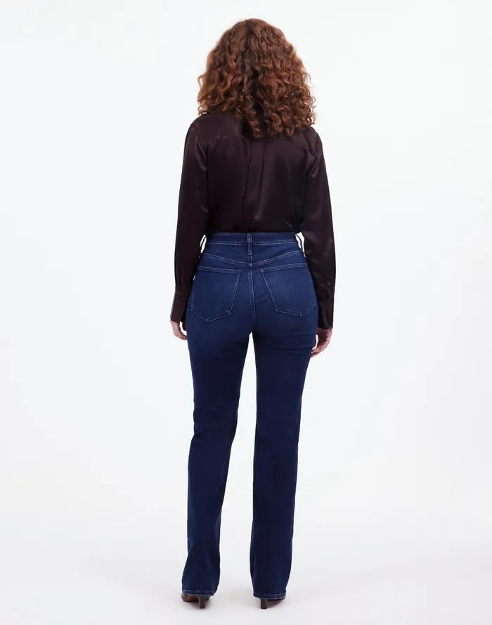 Women Jeans Madewell Curvy Kick Out FullLength Jeans In Kingston Wash Kingston Wash