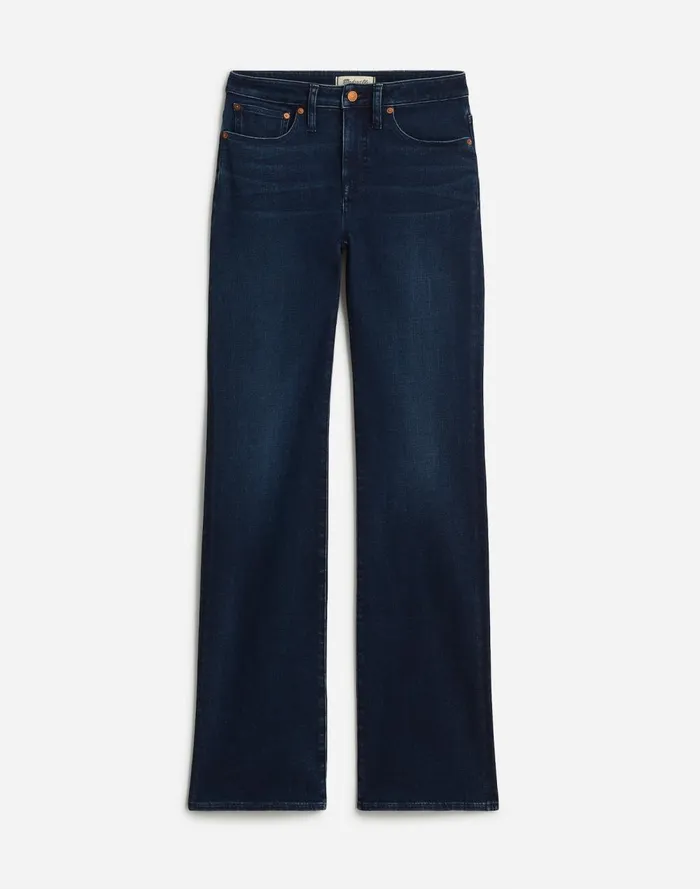 Women Jeans Madewell Curvy Kick Out FullLength Jeans In Kingston Wash Kingston Wash