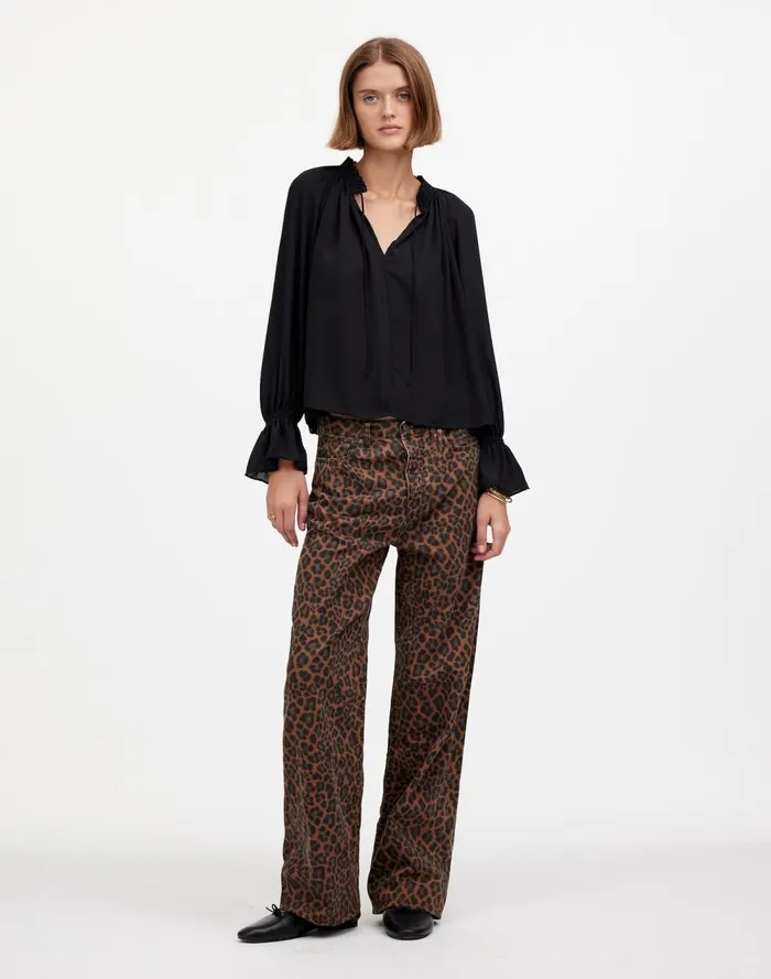 Women Jeans Madewell LowSlung Baggy Jeans Dark Coffee