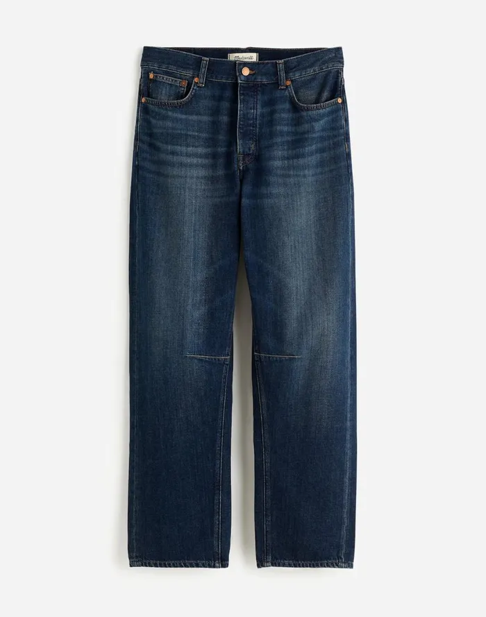 Women Jeans Madewell The Darted BarrelLeg Jean Softdrape Edition Leeds Wash