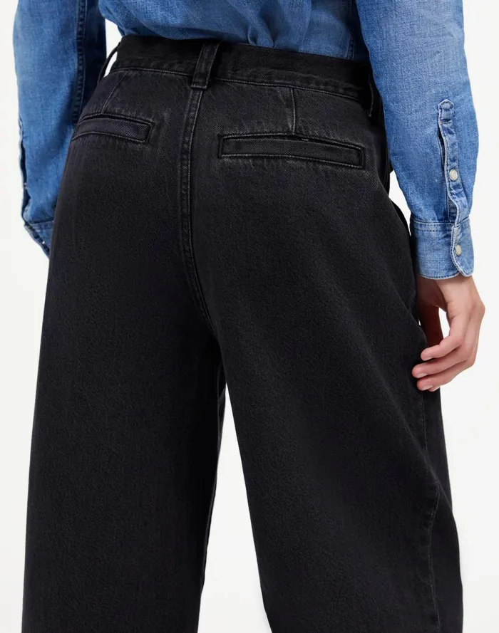 Women Jeans Madewell The Harlow WideLeg Jean Airy Denim Edition Hollenbeck Wash