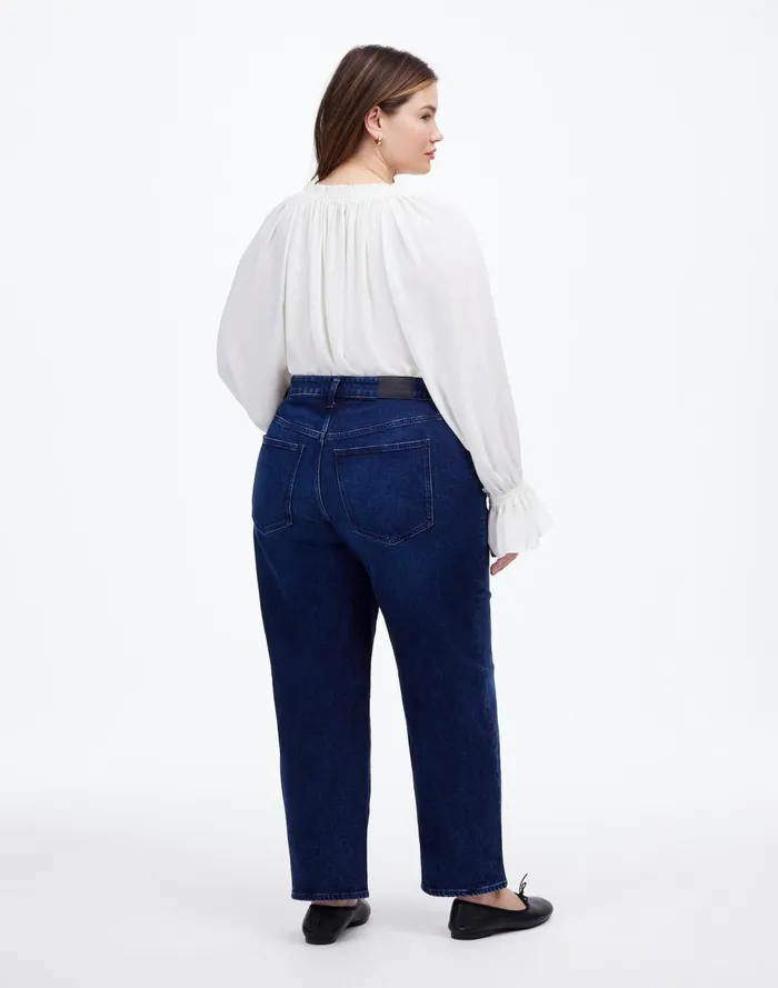 Women Jeans Madewell The Plus Perfect Vintage WideLeg Jean Nighthawk Wash