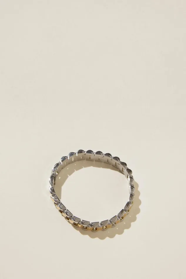 Women Jewelry Cotton On Waterproof Single Bracelet Gold Plated and Stainless Steel Watch Links