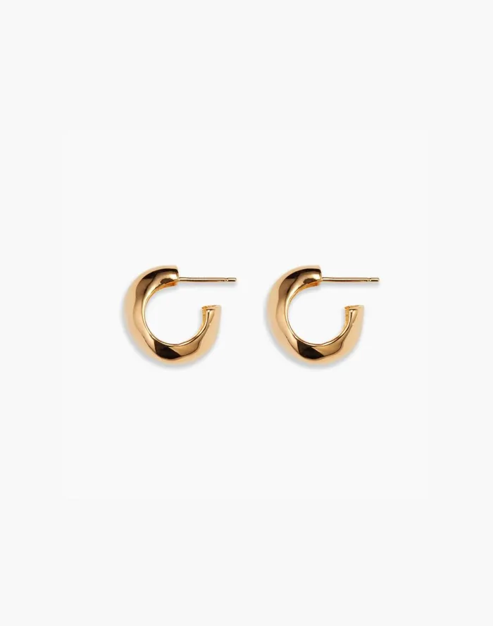 Women Jewelry Madewell AGMES Small Celia Hoops Gold