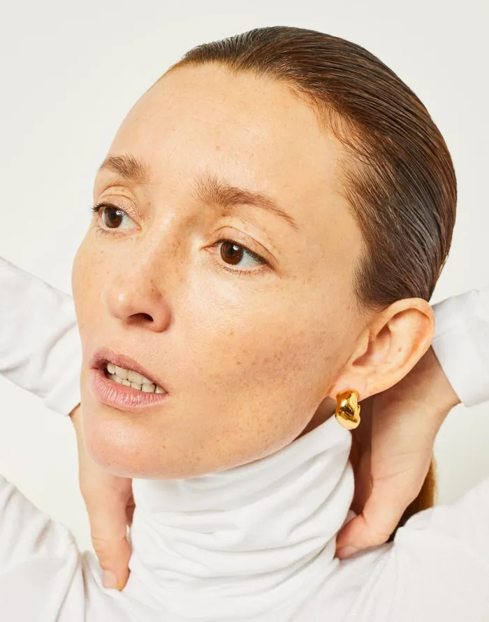 Women Jewelry Madewell AGMES Small Celia Hoops Gold