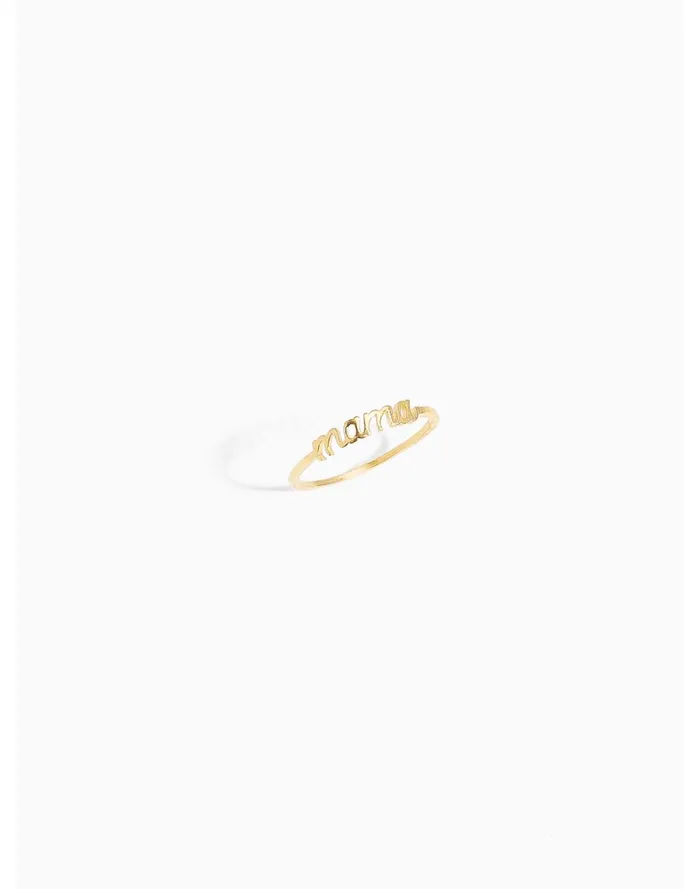 Women Jewelry Madewell Katie Dean Jewelry Mama Ring Gold