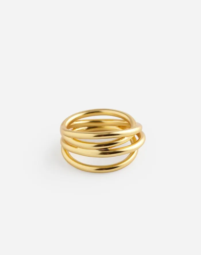 Women Jewelry Madewell Wraparound Ring Vintage Gold