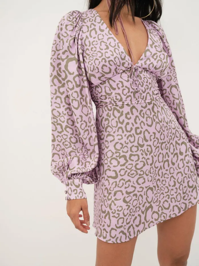 Women June Mini Dress Purple For Love and Lemons Dresses