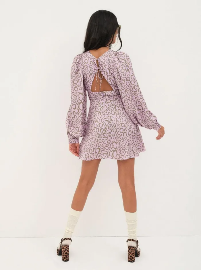 Women June Mini Dress Purple For Love and Lemons Dresses