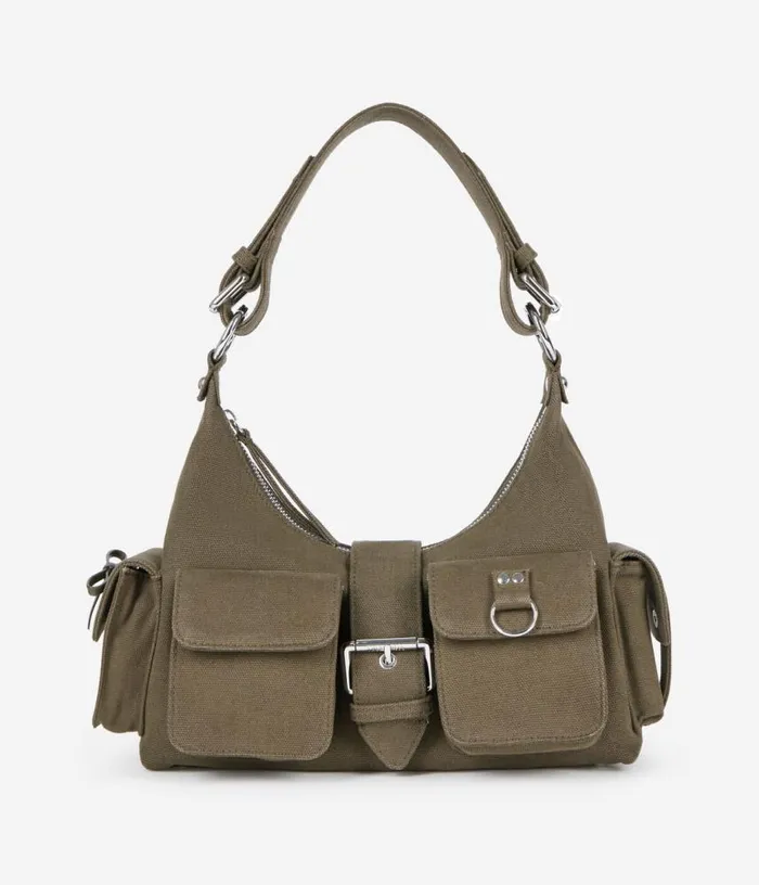 Women Khaki Canvas Amelia Bag THE KOOPLES Bags