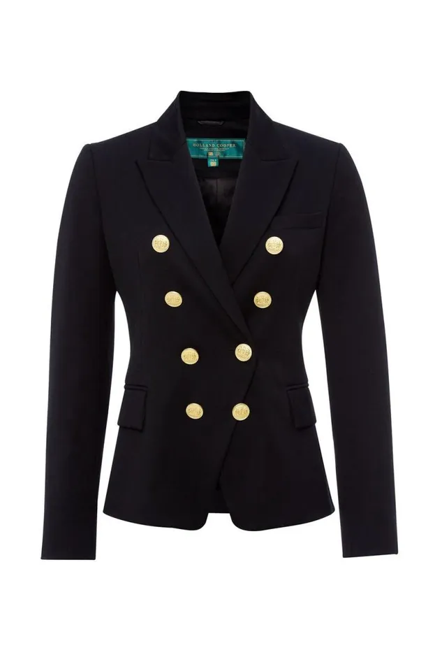 Women Knightsbridge Blazer Black Barathea Holland Cooper Tailoring