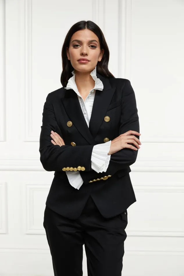 Women Knightsbridge Blazer Black Barathea Holland Cooper Tailoring