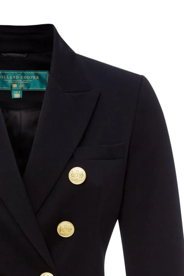 Women Knightsbridge Blazer Black Barathea Holland Cooper Tailoring