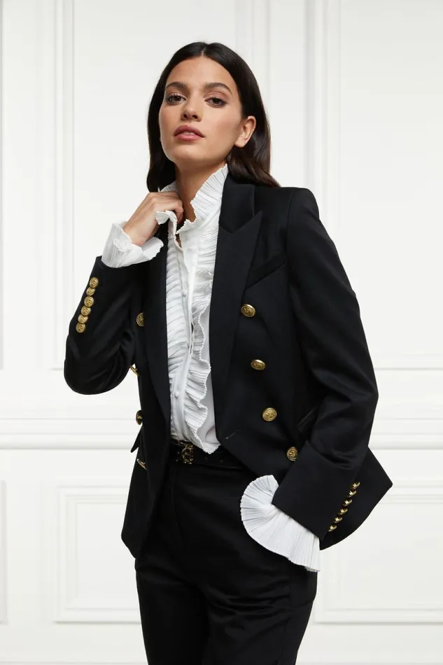 Women Knightsbridge Blazer Black Barathea Holland Cooper Tailoring