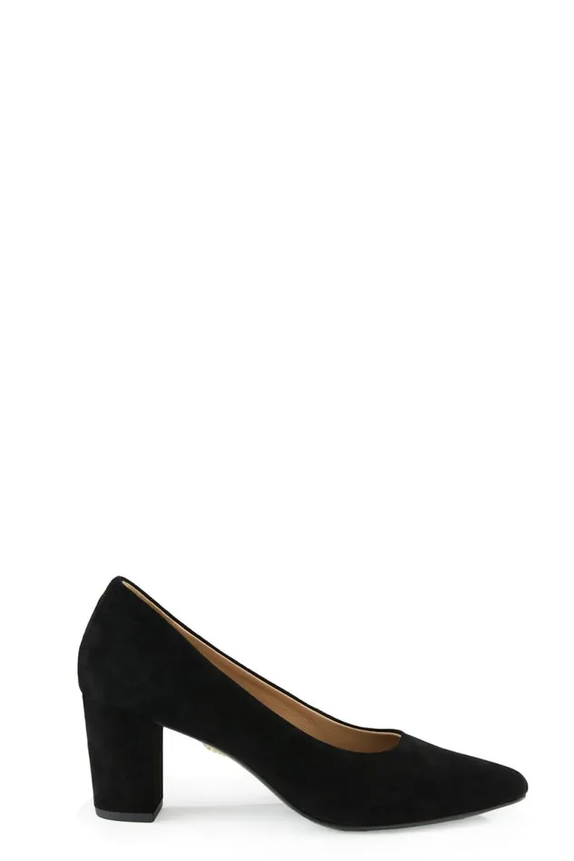 Women Knightsbridge Court Shoe Black Suede Holland Cooper Court Shoe