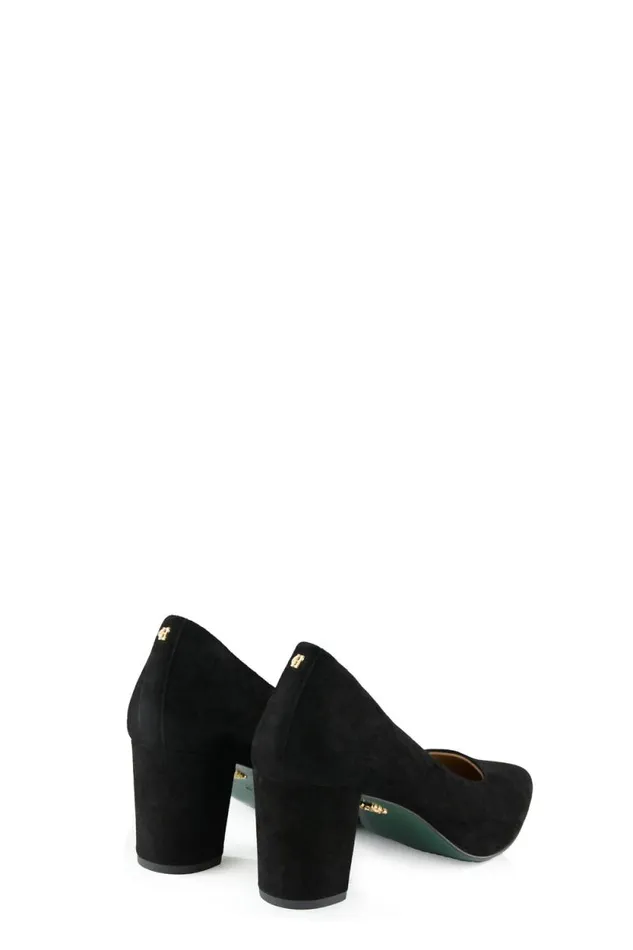 Women Knightsbridge Court Shoe Black Suede Holland Cooper Court Shoe Women Knightsbridge Court Shoe Black Suede Holland Cooper Court Shoe