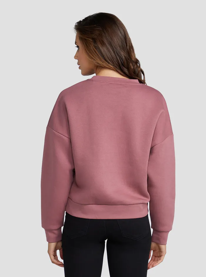 Women Knits and Sweaters GUESS Eco Mauve Clara Logo Jumper Women Knits and Sweaters GUESS Eco Mauve Clara Logo Jumper